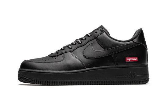 Zapatillas Air Force 1 Low Black Supreme