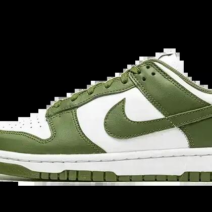 Men - Lifestyle - Shoes - Classic low-top Dunk Low - Medium Olive/White