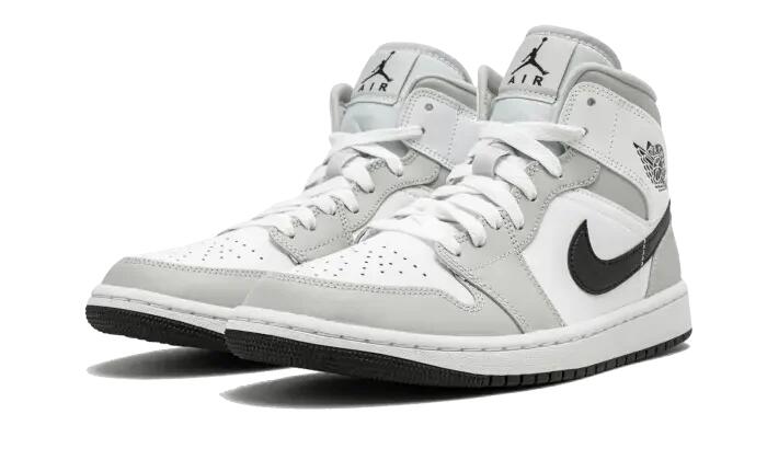 Air Jordan 1 Mid White Light Smoke Grey 2/4