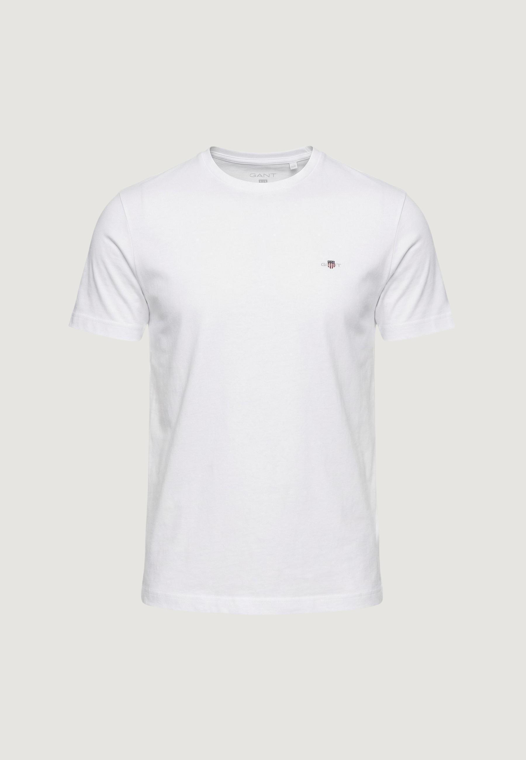 Crop top T-shirt REG SHIELD SS T-SHIRT HEREN Wit 5/5