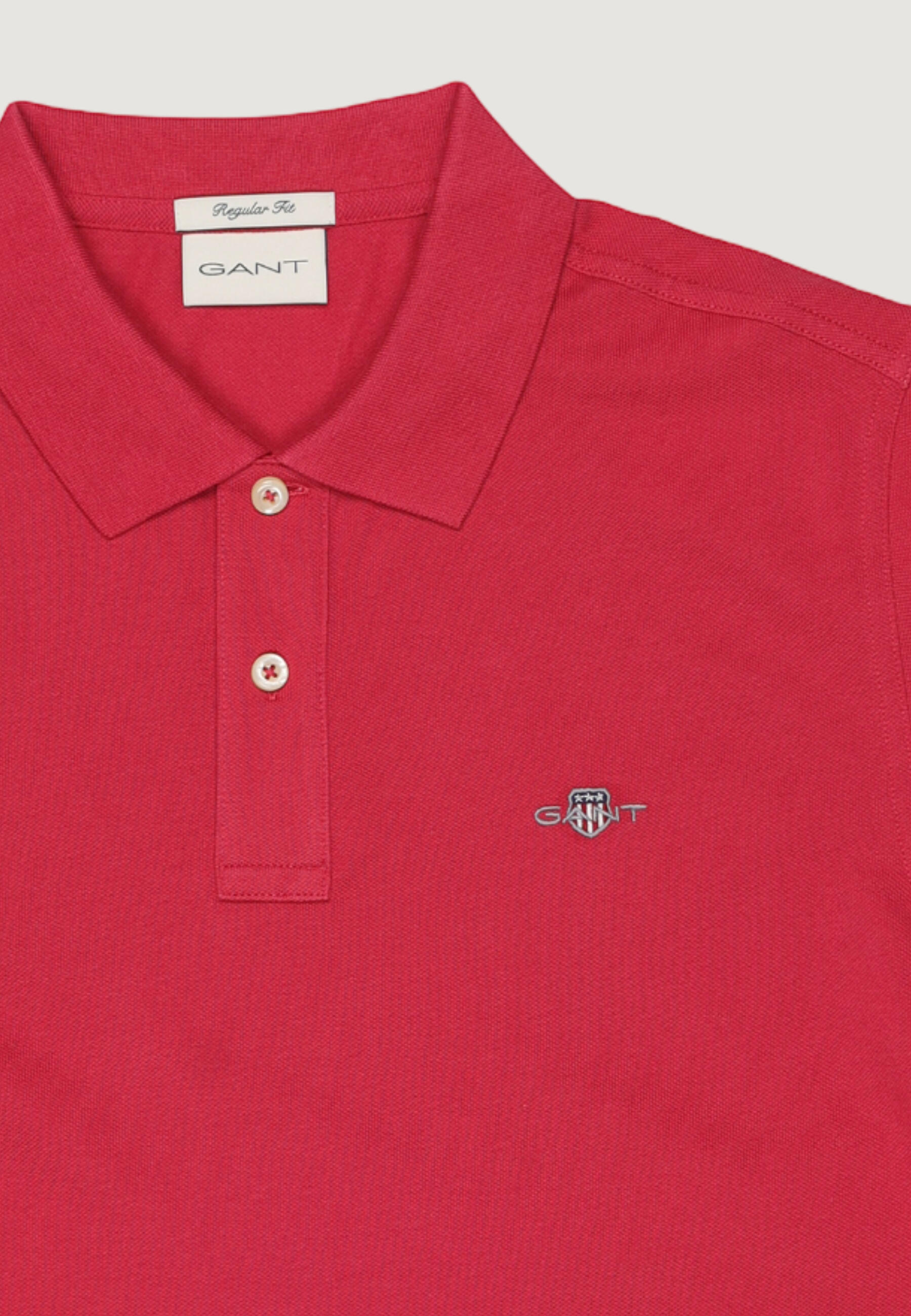 polo manches courtes REG SHIELD SS PIQUE POLO HOMME rouge 5/5