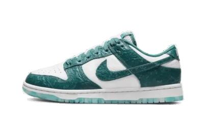 Schoenen - lifestyle - unisex - dunk low ocean - lederprint