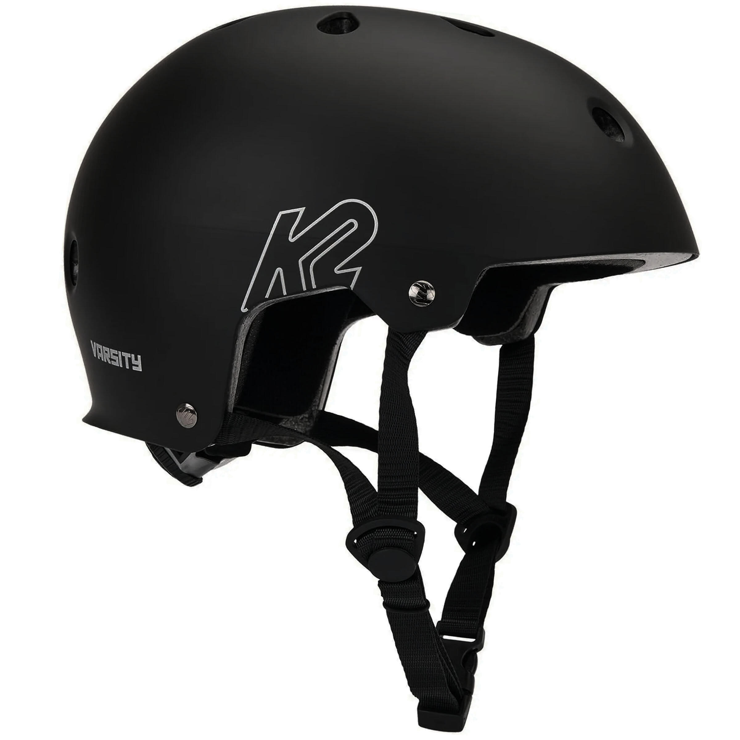 K2 Varsity Casco Pattinaggio - S - Nero 1/6
