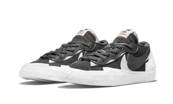 Chaussures - lifestyle - mixte - basses - blazer low sacai - iron grey/white 2/3