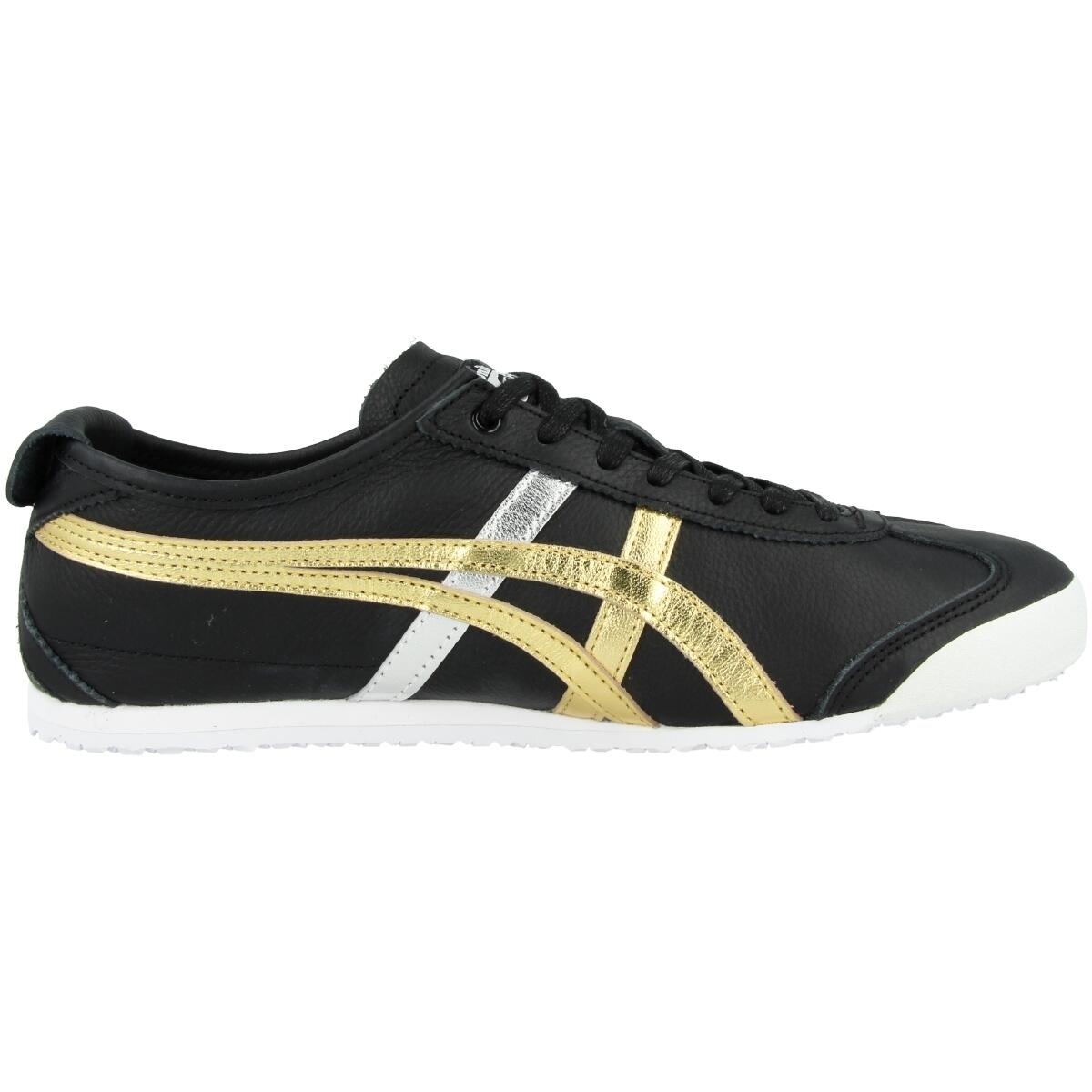 Onitsuka Tiger Mexico 66 Black Gold Silver 3/5