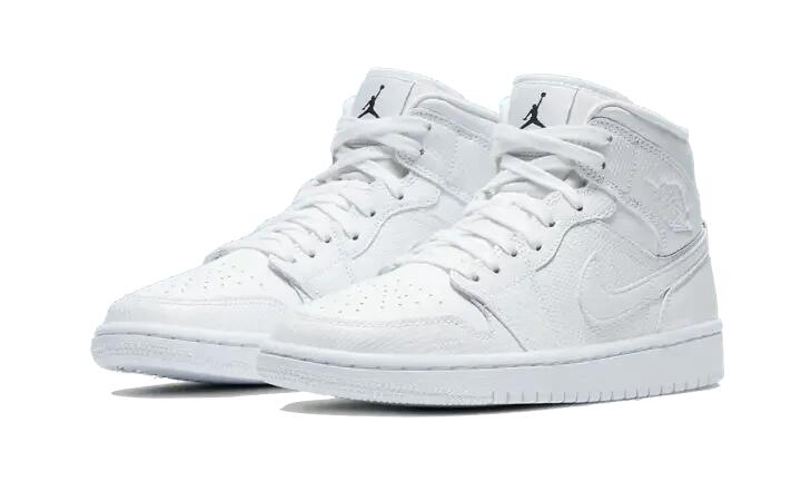 Air Jordan 1 Mid White Snakeskin (W) 2/3