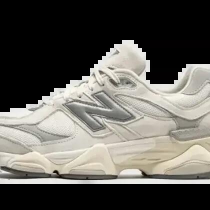 New Balance 9060 Sea Salt White - Leather and Mesh Sneaker