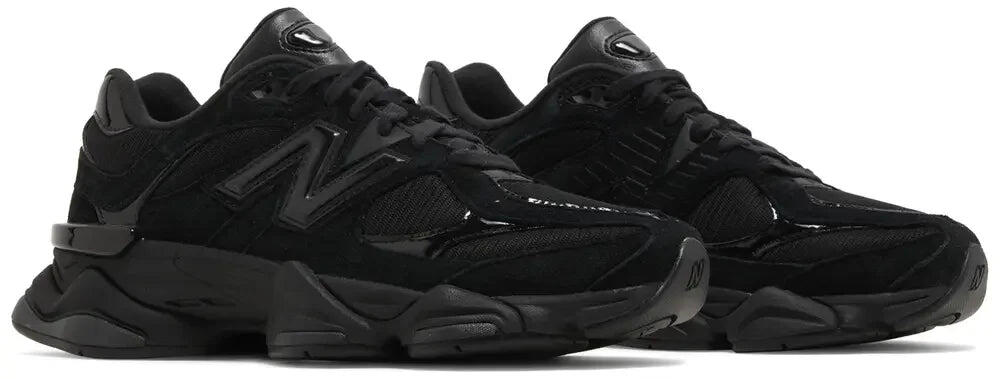 New Balance 9060 Triple Black Patent 6/6