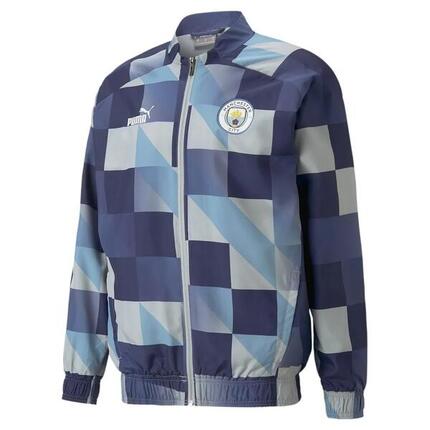 Veste d'avant-match Puma Manchester City pour hommes, gris