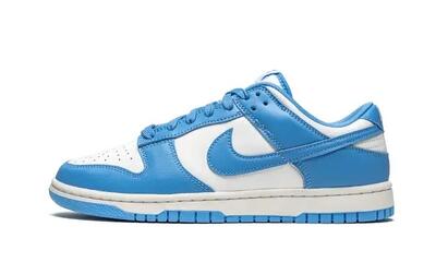 Schoenen - basketbal - unisex - dunk low unc - wit/blauw
