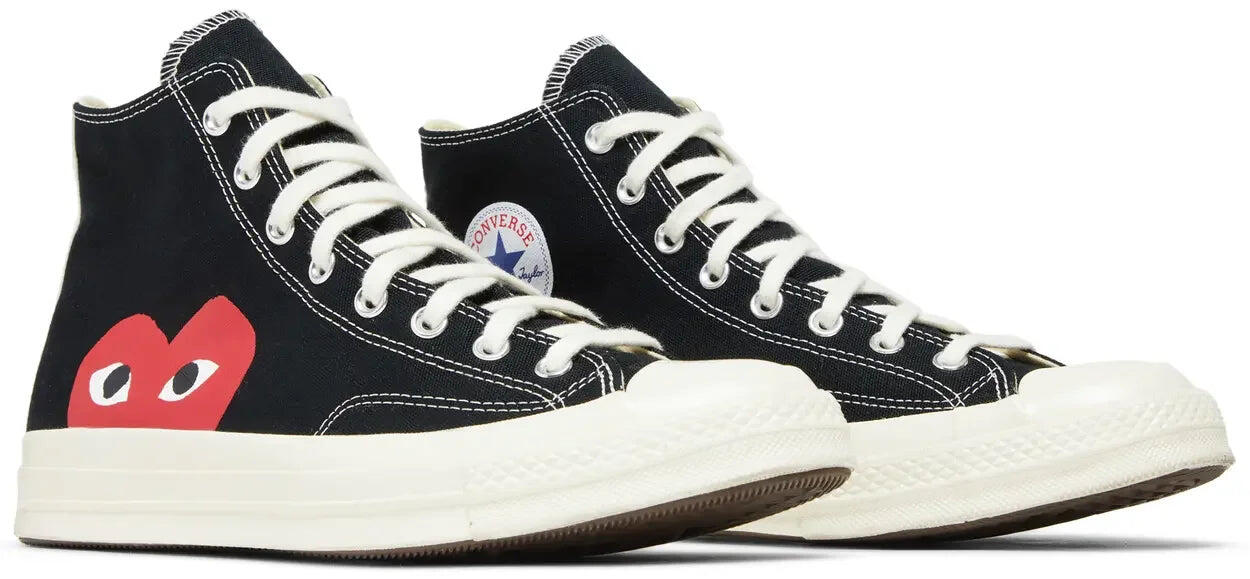 Chuck Taylor All-Star 70s Hi Comme des Garçons PLAY Black - Taille : 42 EU 5/5