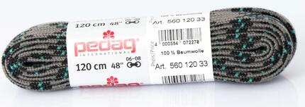 Pedag Trekking-Schnürsenkel 120 cm Grau-Schwarz-Mintgrau