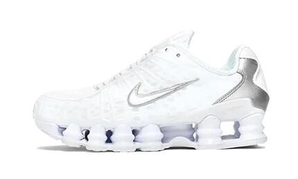 Zapatillas Shox TL White Metallic Silver Max Orange