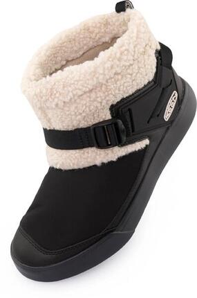 Damskie buty zimowe Keen Wmns Hoodromeo Mini Black/birch Black/beige