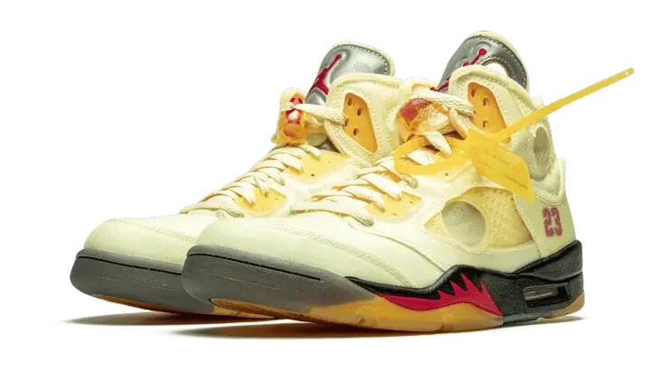 Air Jordan 5 Retro Off-White Sail - Taille : 40.5 EU 2/4