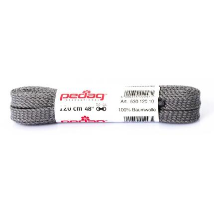 Sznurowadła Pedag płaskie szerokie 120 cm ciemnoszare