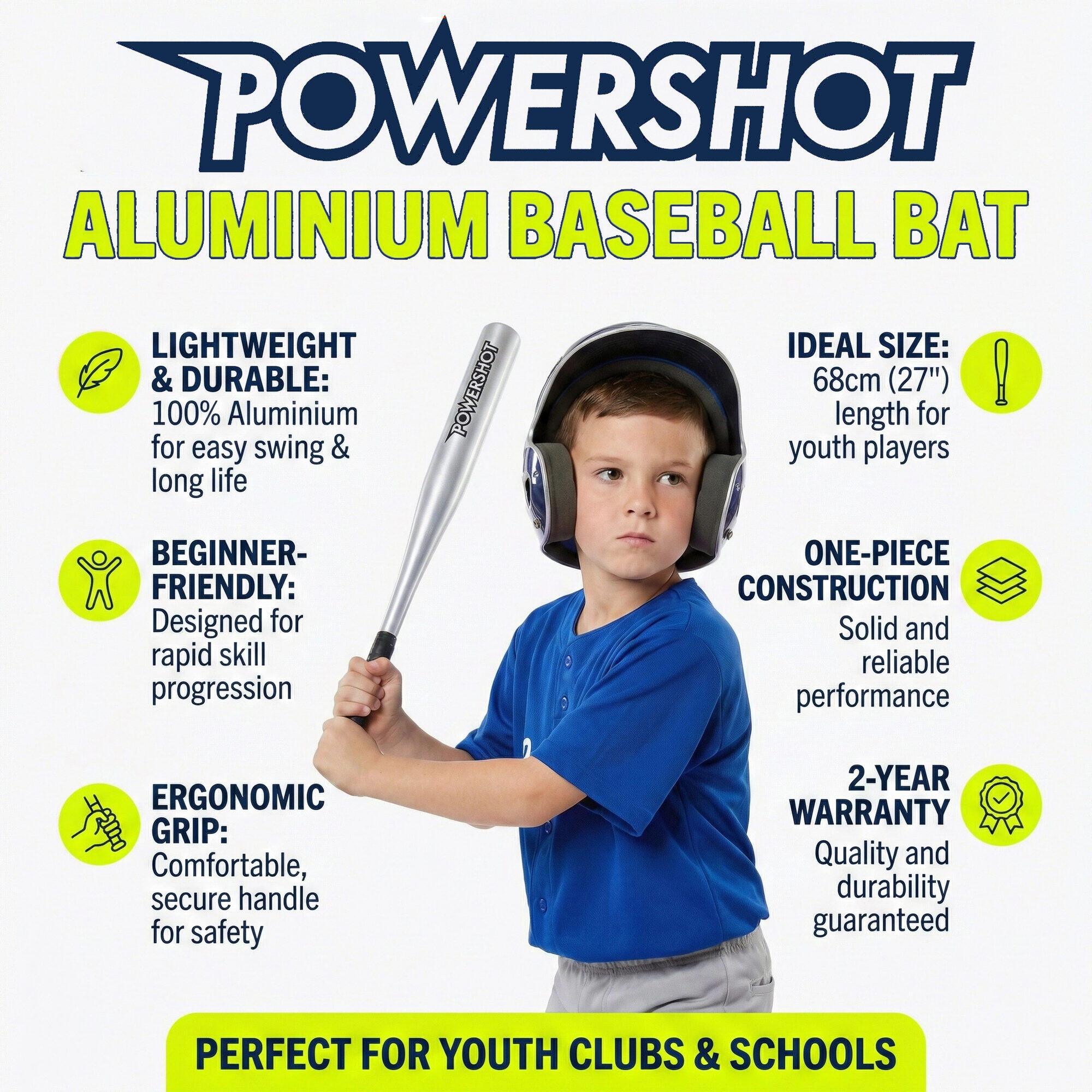 Bate de béisbol de aluminio 6/6