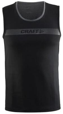 Heren sporttanktop craft pulse jersey shout zwart