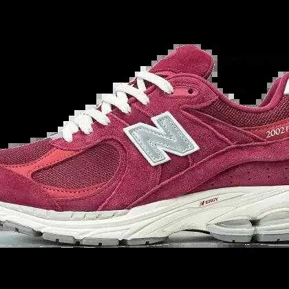 Unisex - Casual - Sneakers - Suede - 2002R - Red Wine/Grey/White