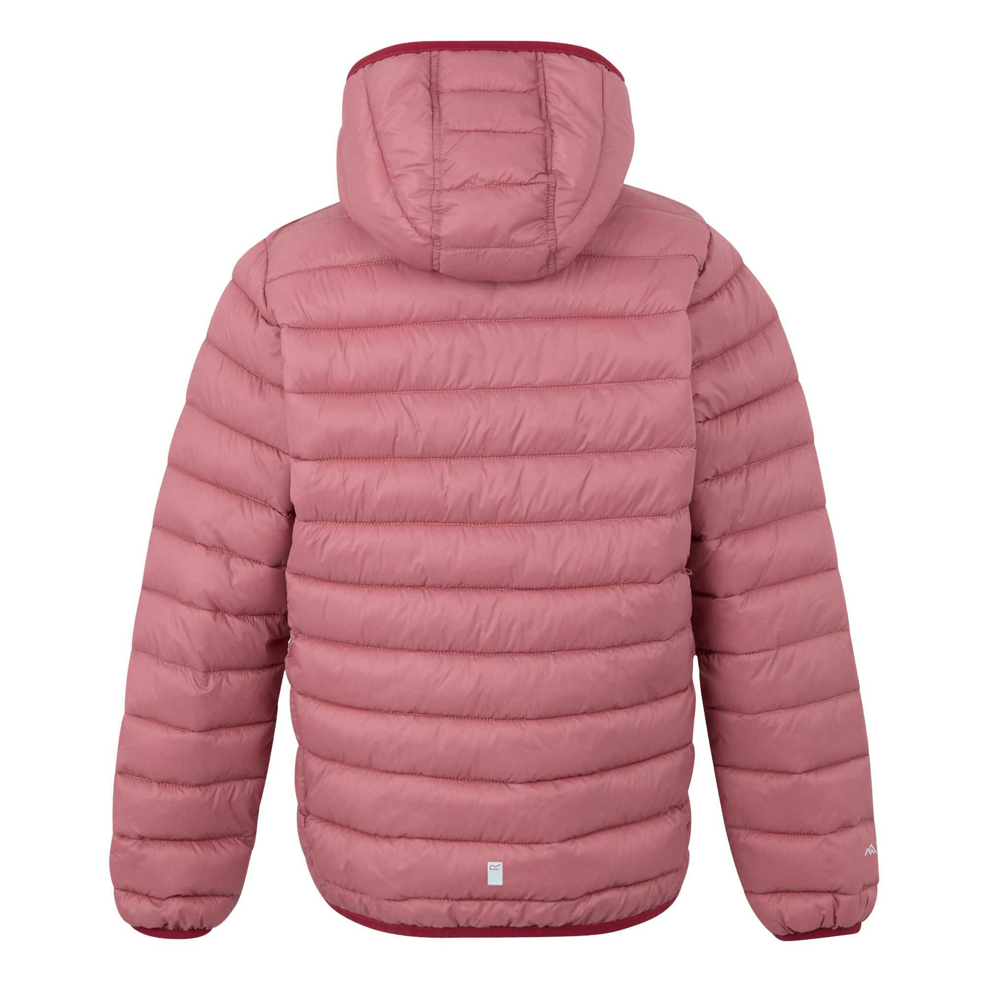 Veste Matelassée À Capuche MARIZION Enfant (Rouge Sombre / Vieux Rose) 3/5