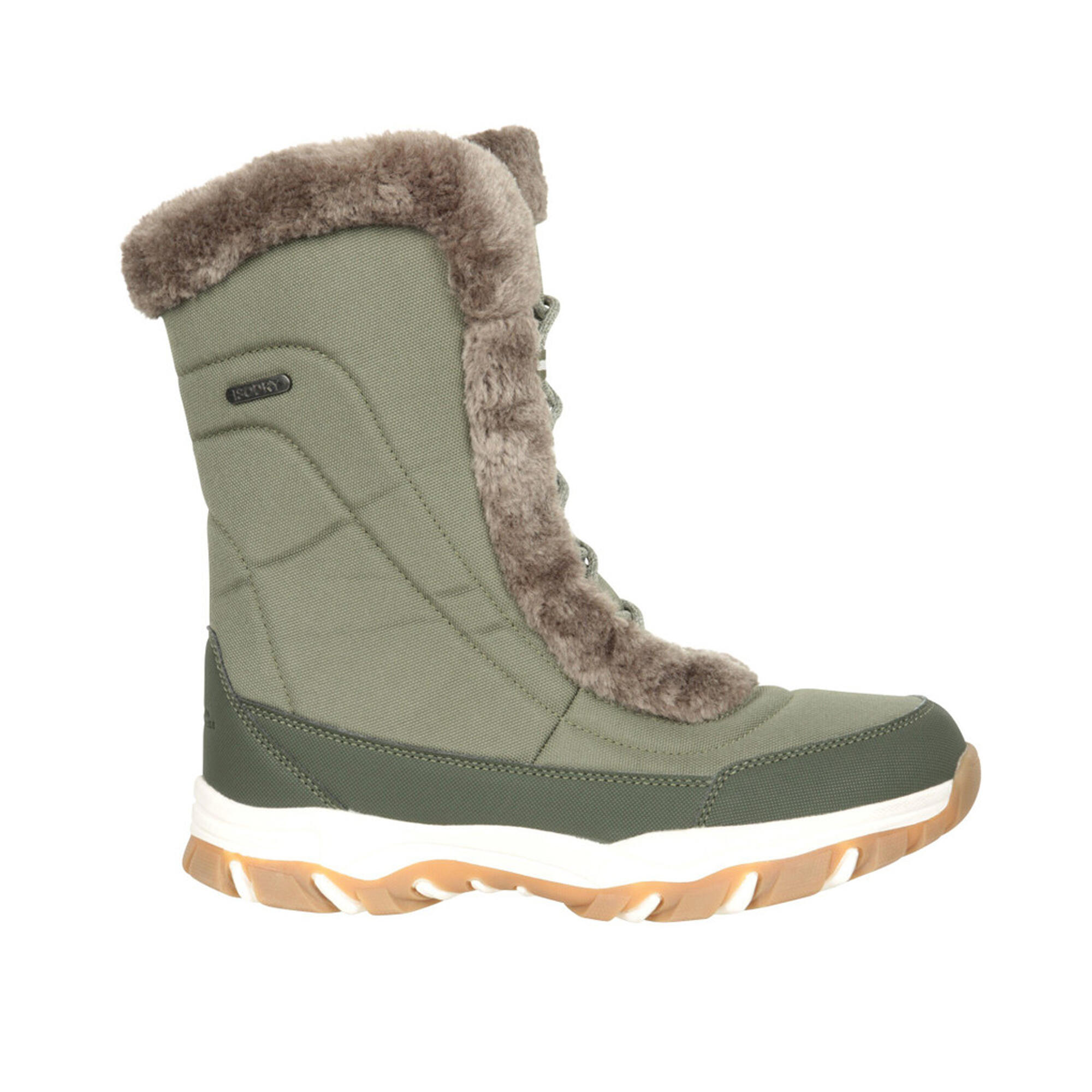 Womens/Ladies Ohio Snow Boots (Khaki Green) 4/4