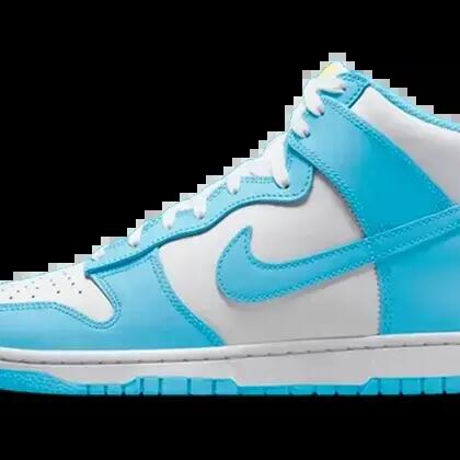 Shoes - High-top - Dunk High Blue Chill - Blue/White/Amarillo