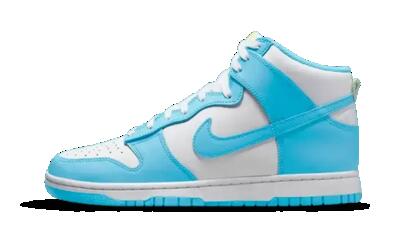 Schoenen - heren - dunk high - hoog - blauw/wit/geel