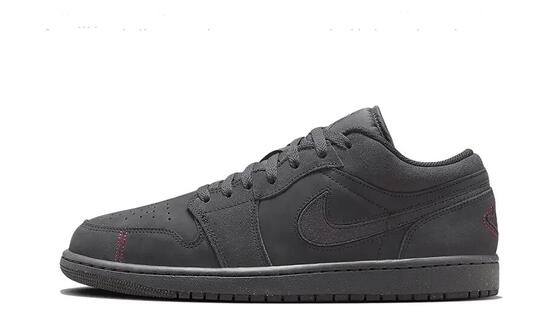 Zapatillas - Bajas - Air Jordan 1 Low SE Craft - Gris/Rojo