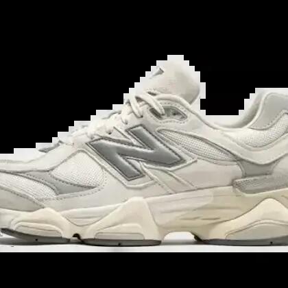 New Balance 9060 Sea Salt White - Leather and Mesh Sneaker