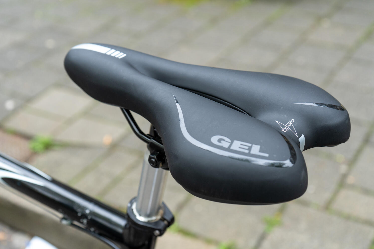 Fietszadels voor Toerfietsen van het merk VOLTANO - Unisex - Kleur ZWART - 2/7