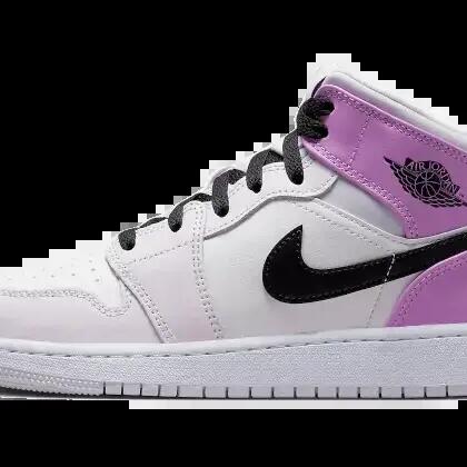 Unisex - Basketball - Shoes - Air Jordan 1 Mid - Barely Grape