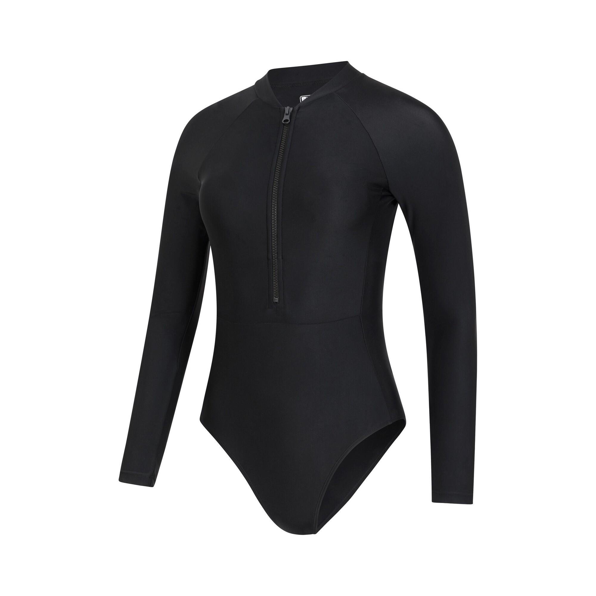 Maillot De Bain 1 Pièce SURFER Femme (Noir Vif) 3/4