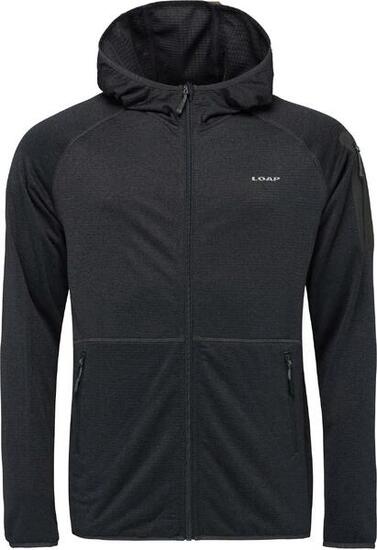 Felpa Tecnica Uomo Loap Moher Grigio Scuro con Cappuccio