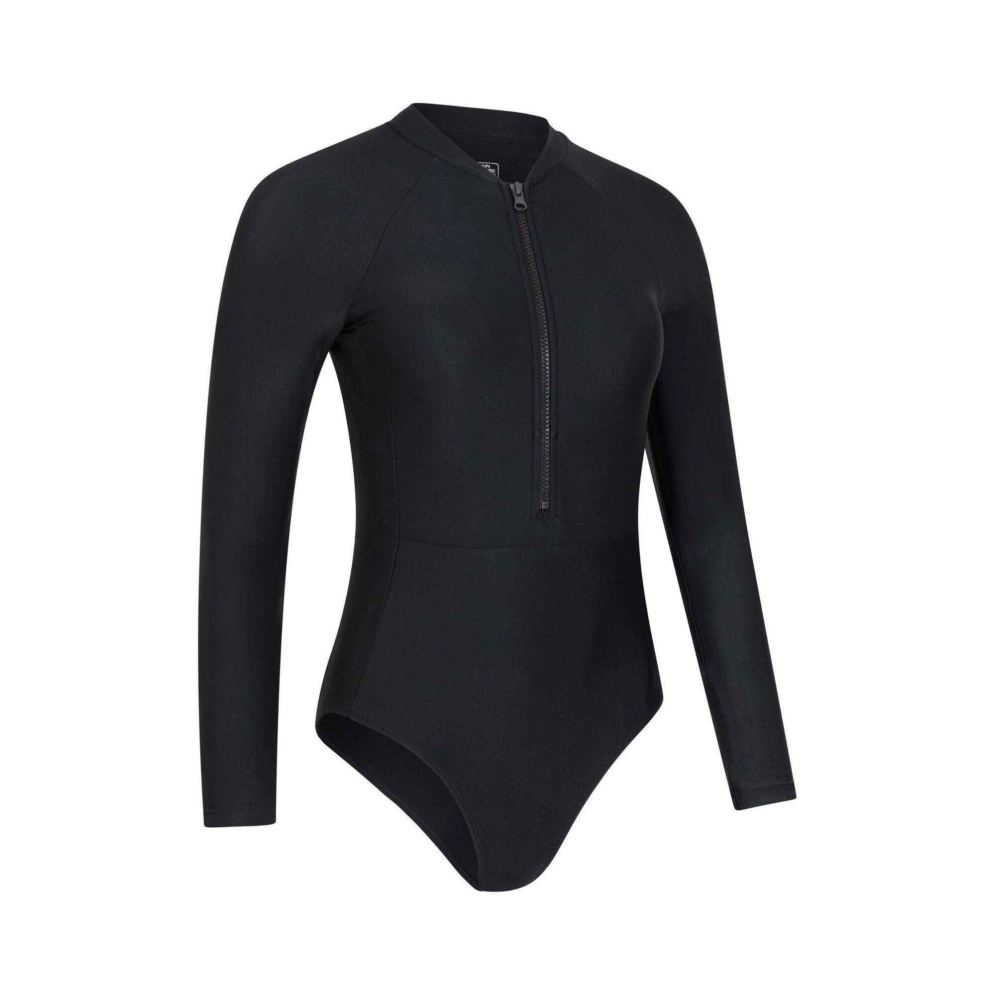 Maillot De Bain 1 Pièce SURFER Femme (Noir Vif) 4/4