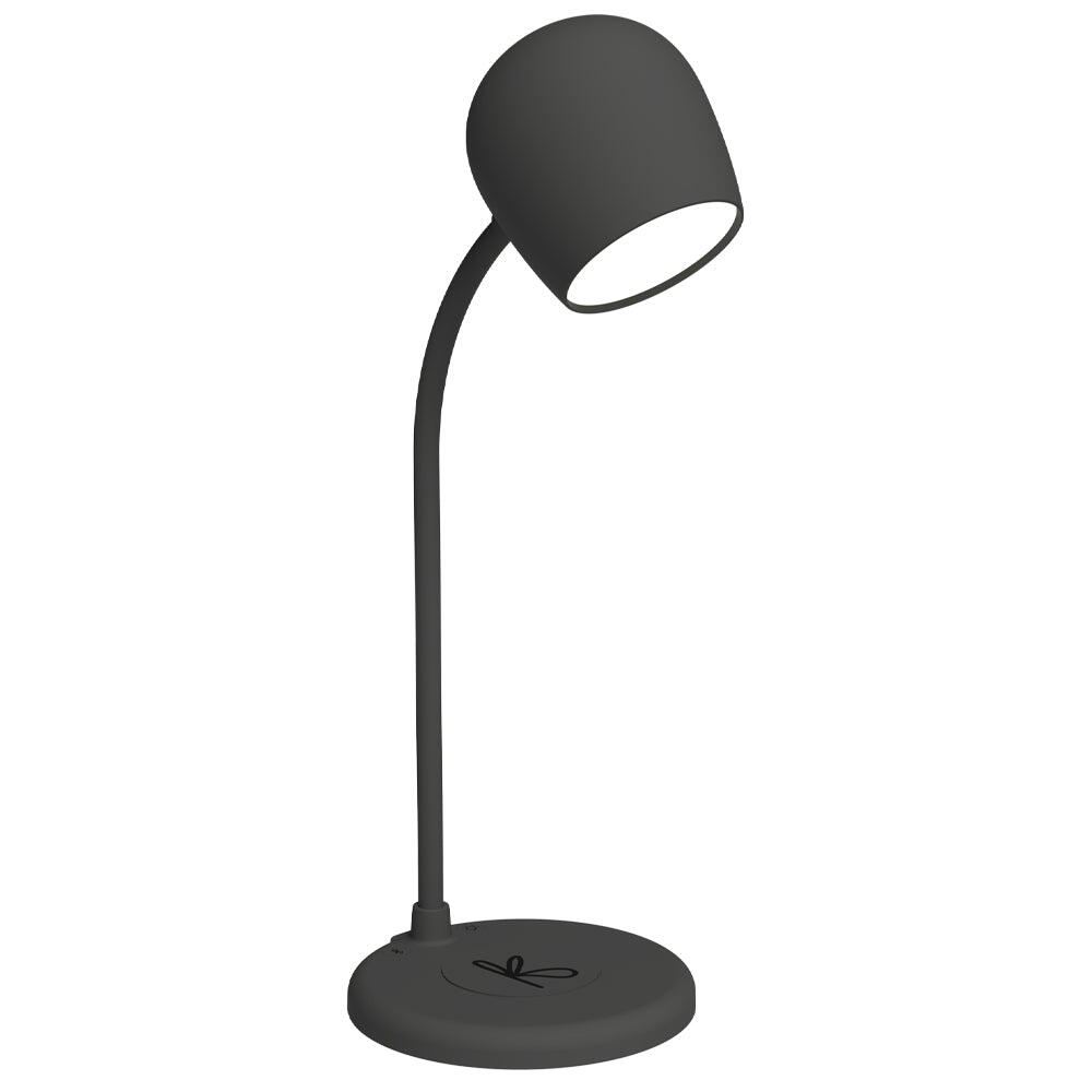 Kreafunk Ellie Smart Lamp with Bluetooth Speaker & Qi Charger - Black