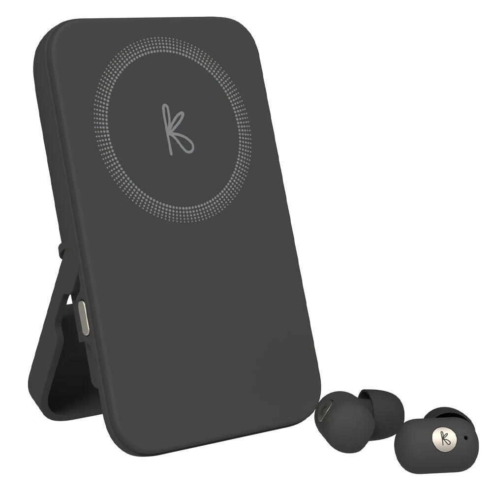 Kreafunk toCHARGE GO Power Bank + Wireless ANC Earbuds - Black