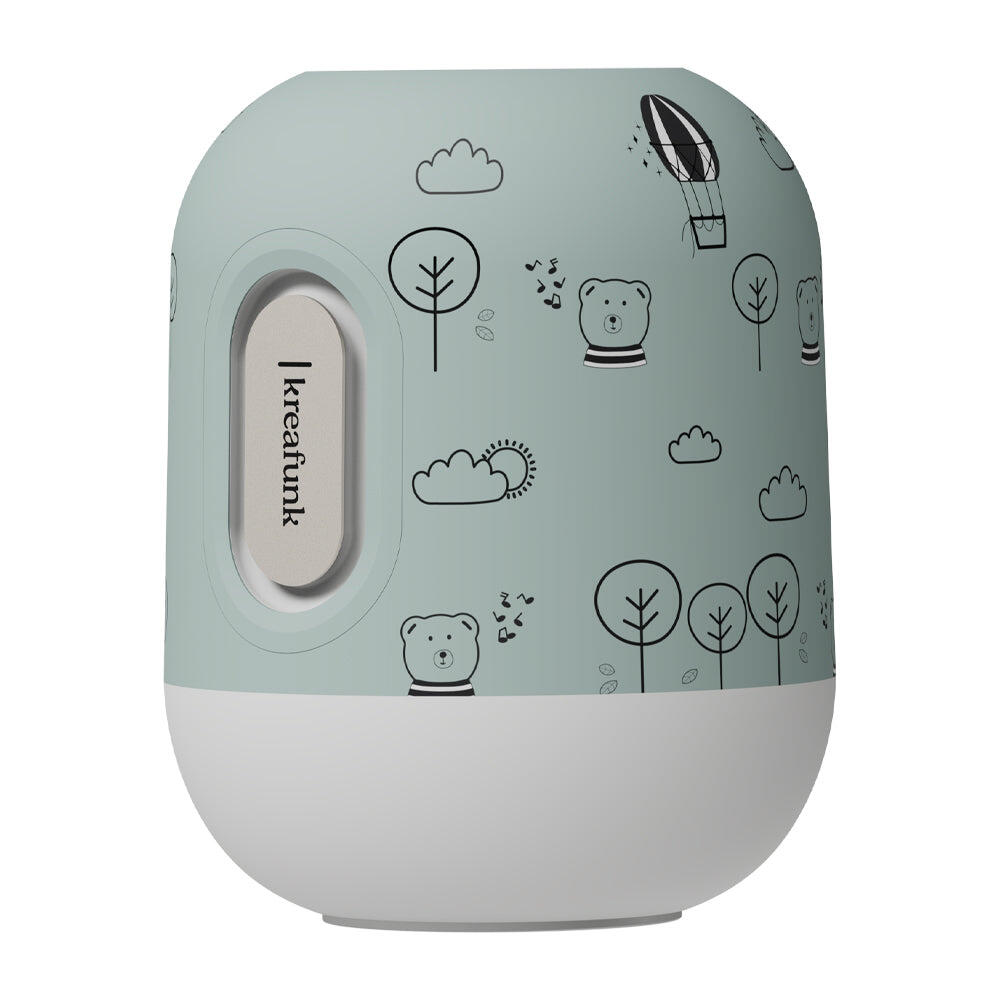 Kreafunk Kids Glowie Bluetooth Speaker and Nightlight - Dusty Green