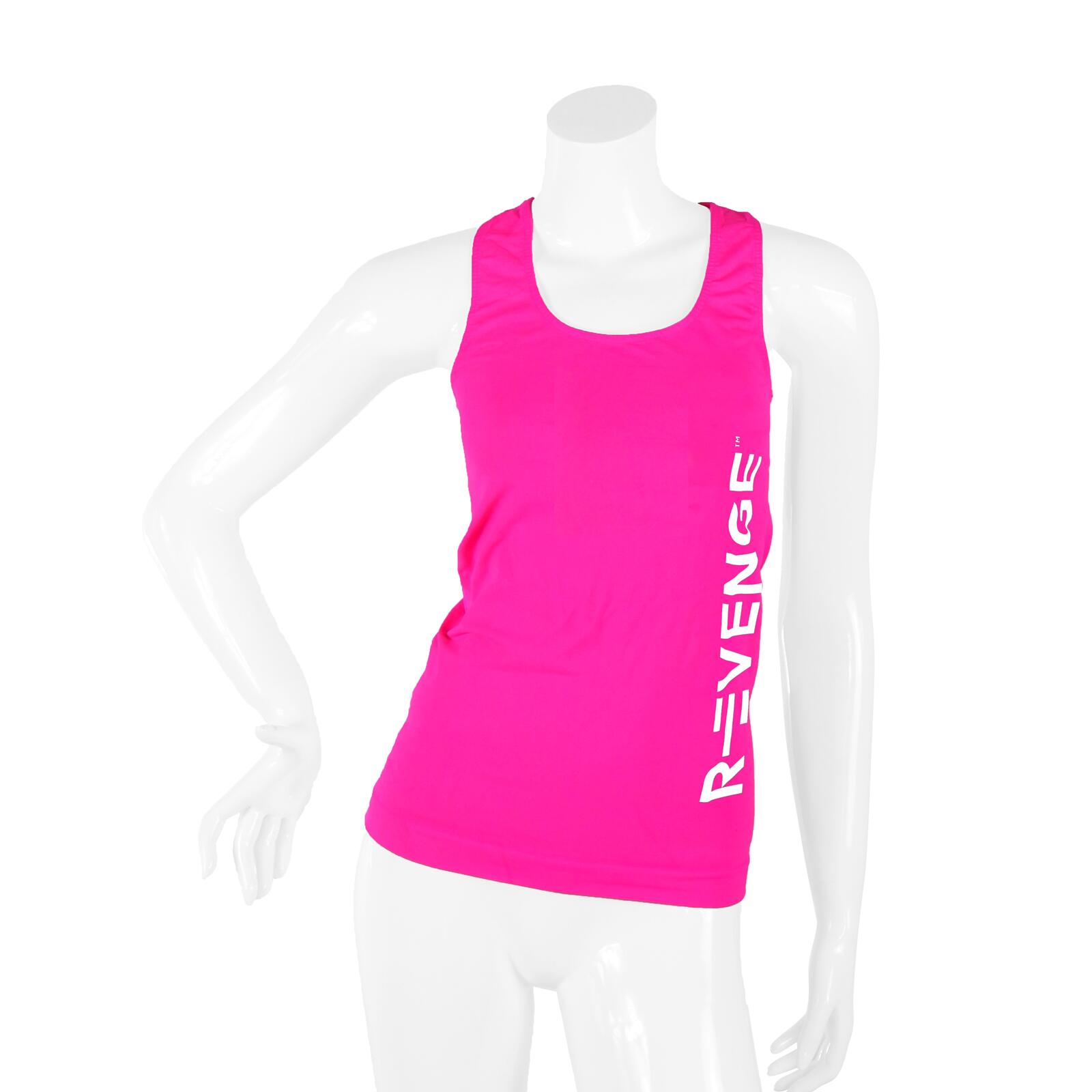 R-EVENGE Technical Fitness Tank Top - Women – Pilates, Running, Yoga – Q-Skin, Fuchsia