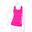 Camiseta técnica sin mangas mujer fitness running cardio yoga Q-Skin fuchsia