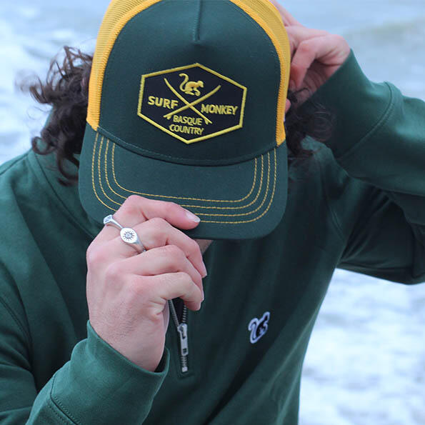 Gorra Trucker - 5 Paneles / Adulto / Talla única (Azul Marino/Amarillo) 4/7