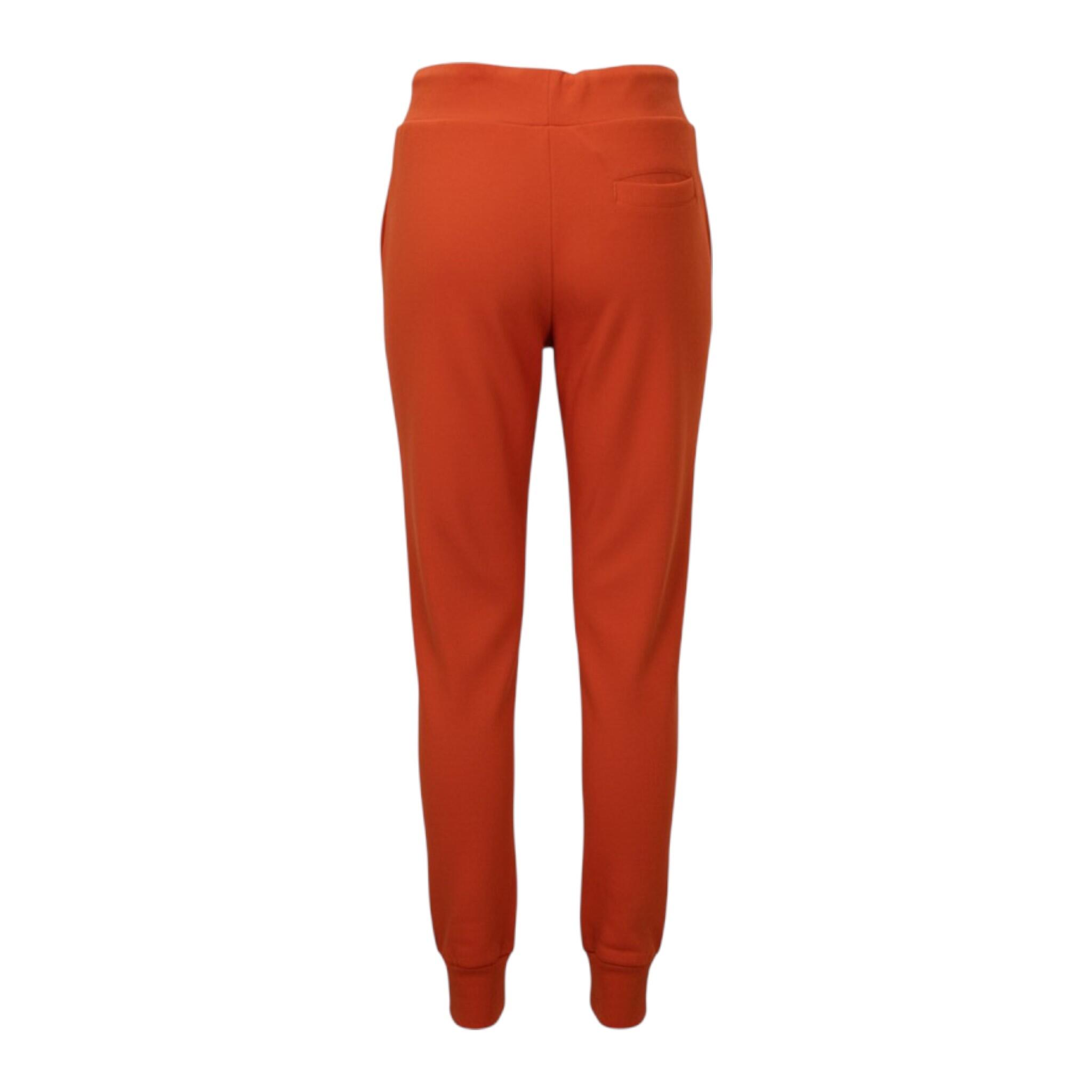Sweathose Cuffed Pants Trefoil in Orange 3/4