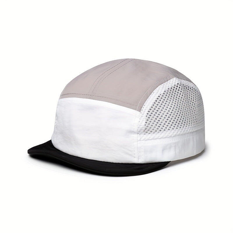 White UPF 50+ Quick-Dry Outdoor Sun Hat with Breathable Mesh