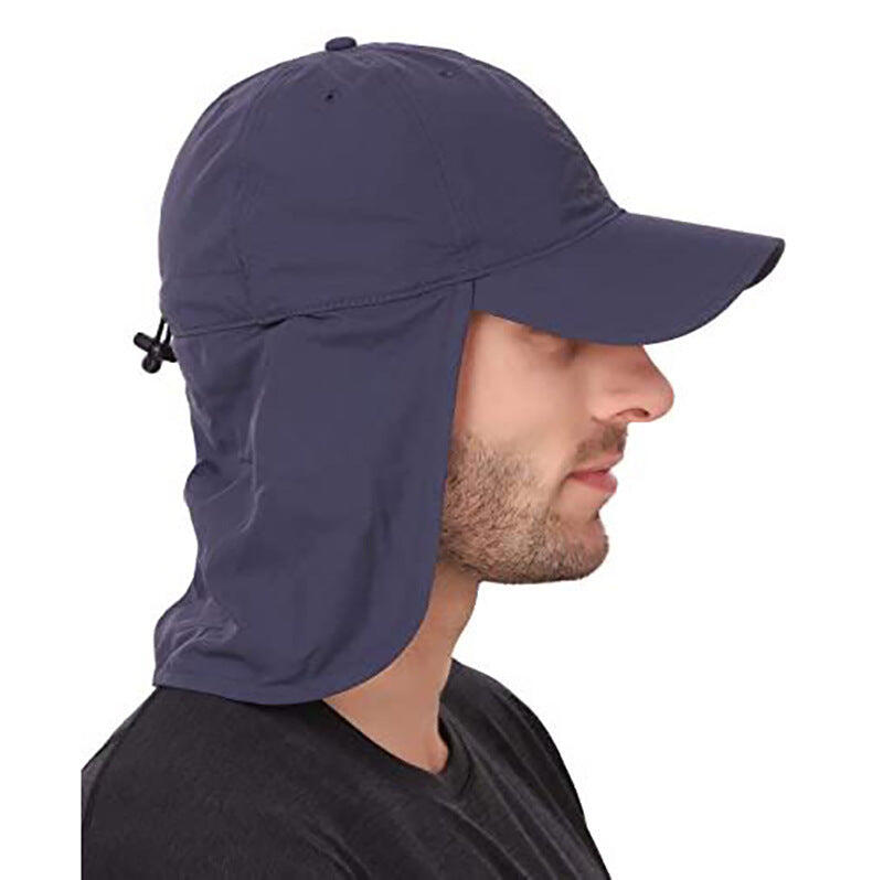 Nevy Blue UV Protection Outdoor Sun Hat with Neck Flap