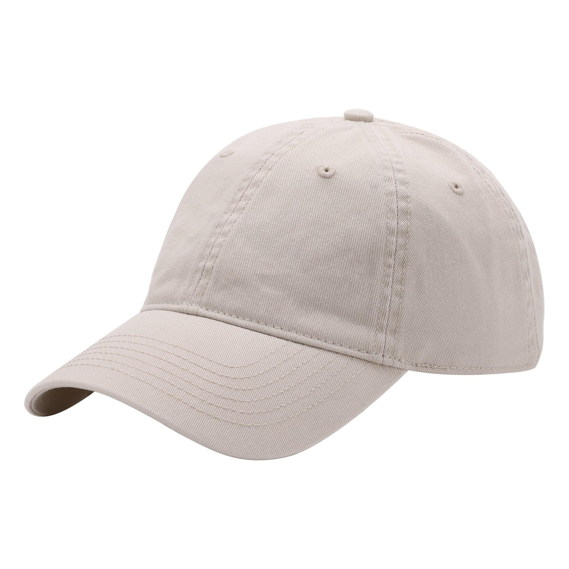 Beige Premium Pure Cotton Quick-Dry Baseball Cap (54-62cm)