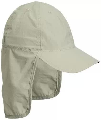 Khaki UV Protection Outdoor Sun Hat with Neck Flap