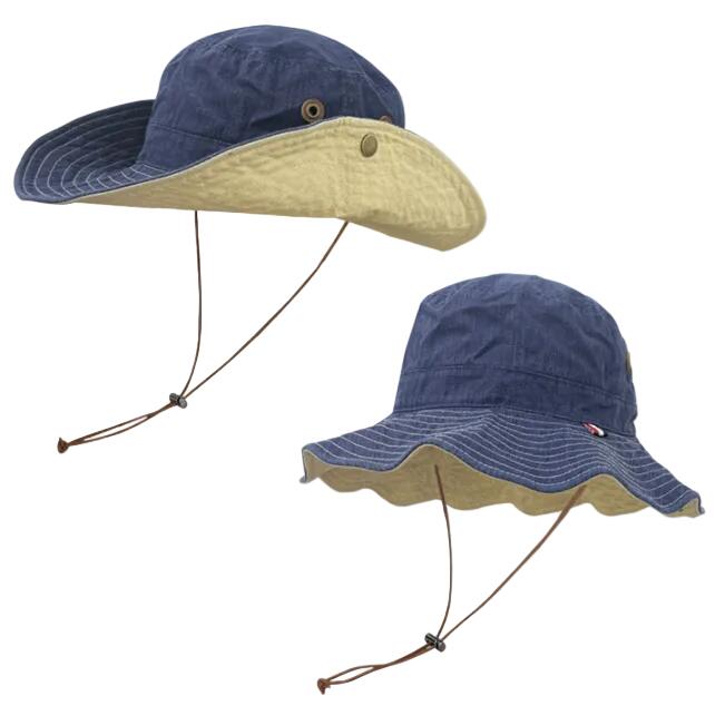 Blue Wide Brim Outdoor Cowboy Sun Hat