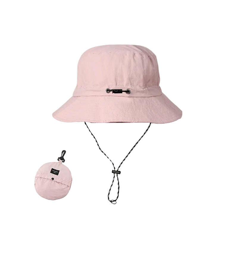 Pink 2pcs Waterproof Bucket Hat with Chinstrap