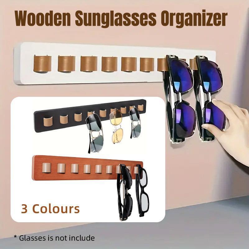 Wall Mount Glasses Storage Rack for Sunglasses Rack - Black