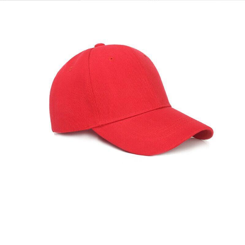 Summer Multi-colour Shade Baseball  Sun Visor Hat - Red