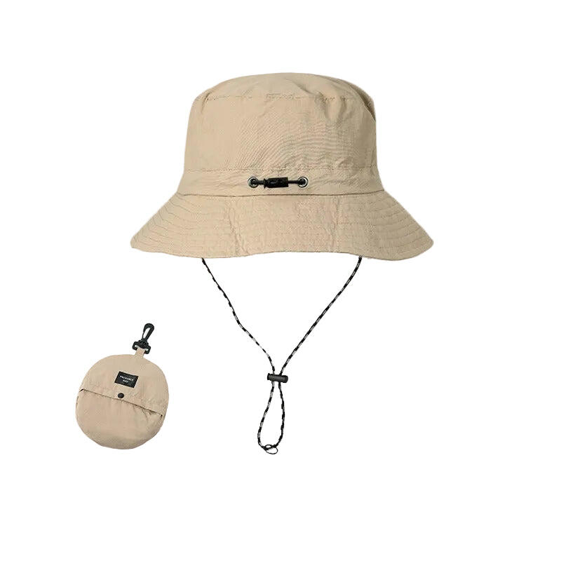 Khaki 2pcs Waterproof Bucket Hat